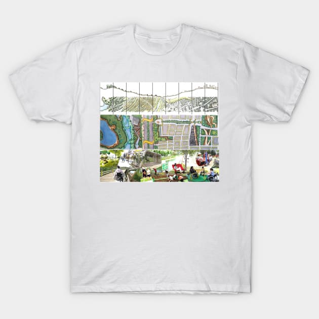 wetland landscape park design T-Shirt by jorge_lebeau